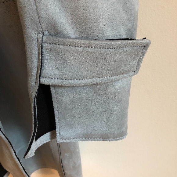 Zara Basic - Faux Suede Trench Coat - Picture 6 of 7